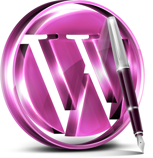 Magenta Wordpress Icon 512x512 png